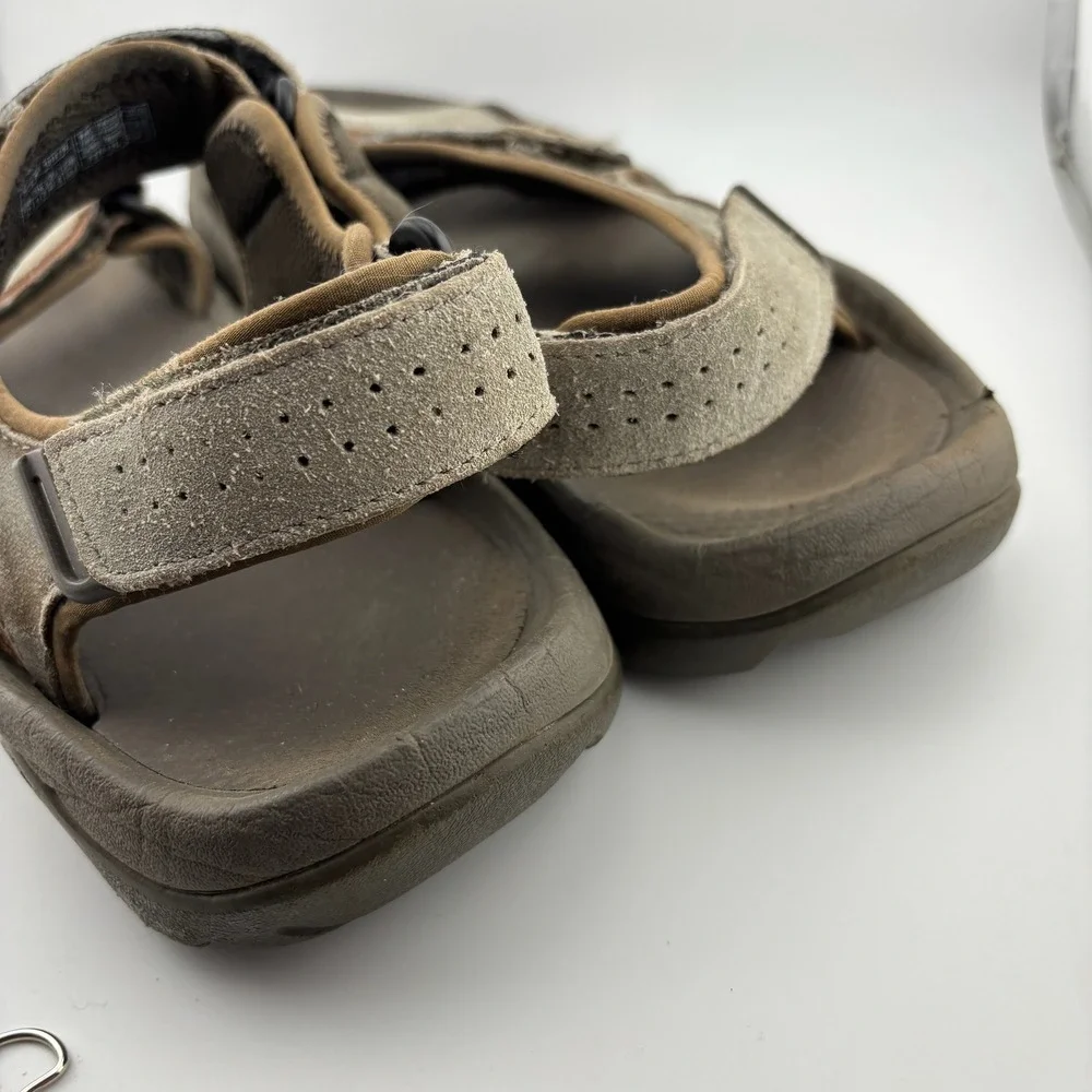 Teva Tanza Sandals 12 Brown Good Suede Hiking Sport 1019192